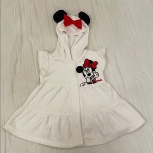 Minnie Mouse swim cover 9-12 Mo girls dress